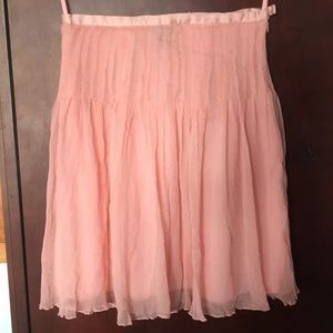 🌸Pink Silk Crepe Skirt Size 4🌸